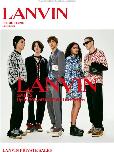 lanvin sale